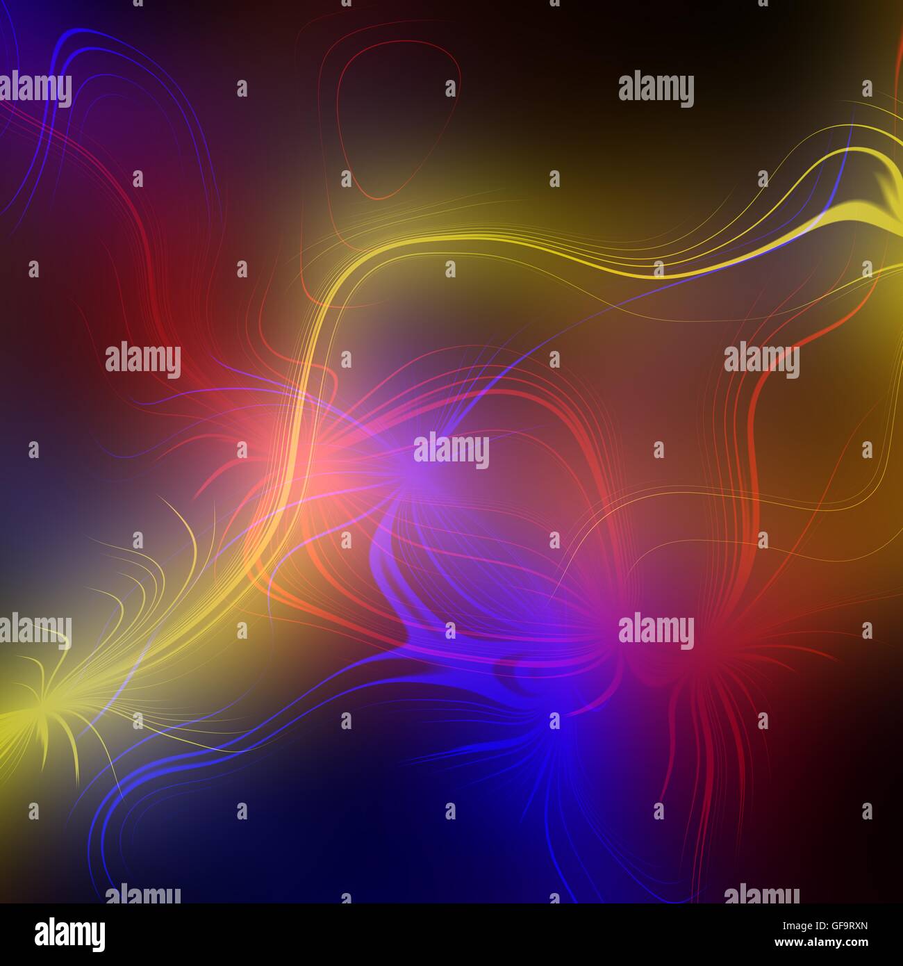 Abstract plasma discharge as a background. Psychedelic color image ...