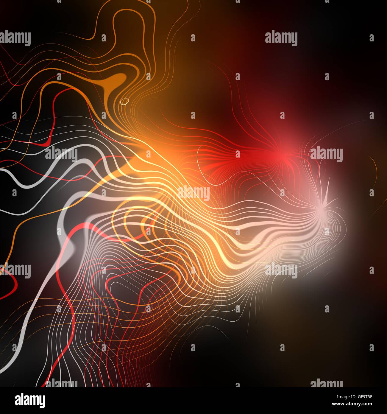 Abstract plasma discharge as a background. Psychedelic color image ...