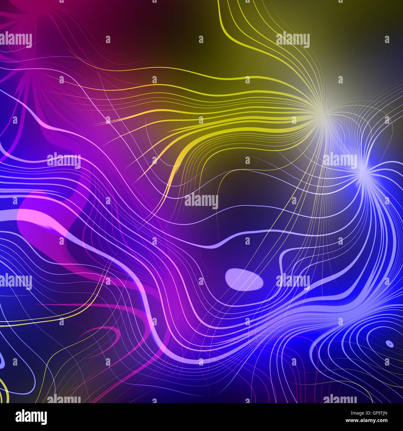 Abstract plasma discharge as a background. Psychedelic color image ...