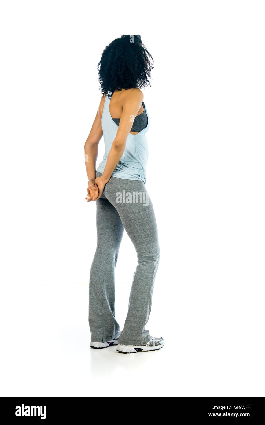 Rear view fit african american hi-res stock photography and images - Alamy
