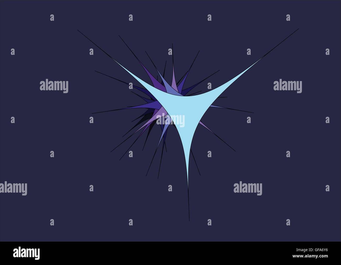 Blue Abstract background. Night sky with stars. Vector illustration ...