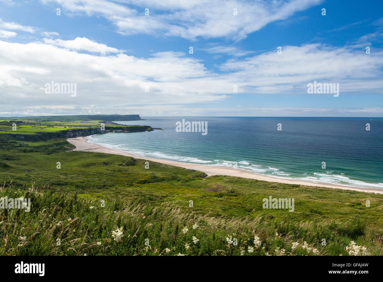 Antrim Coast, Northern Ireland, UK, 29th July 2016. UK weather A day