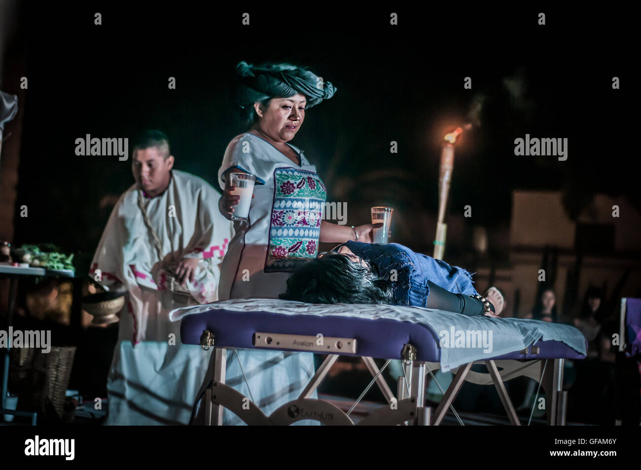 Oaxaca Rituals An indigenous performance was celebrated in front of Santo Domingo ...