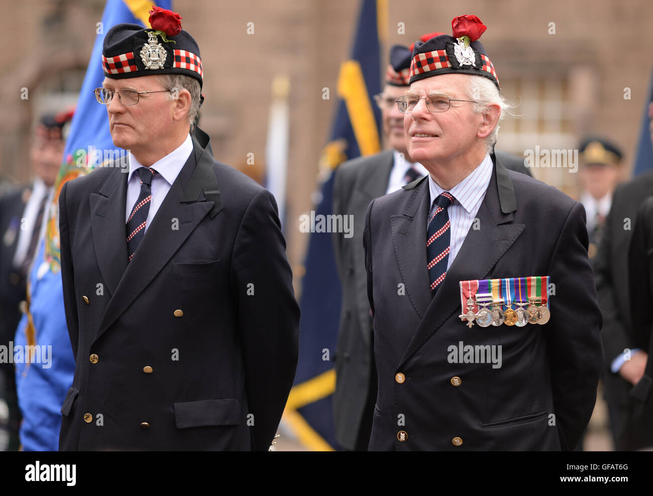 Berwick-on-Tweed, Northumberland, UK. 30 July 2016. The Kings Own ...