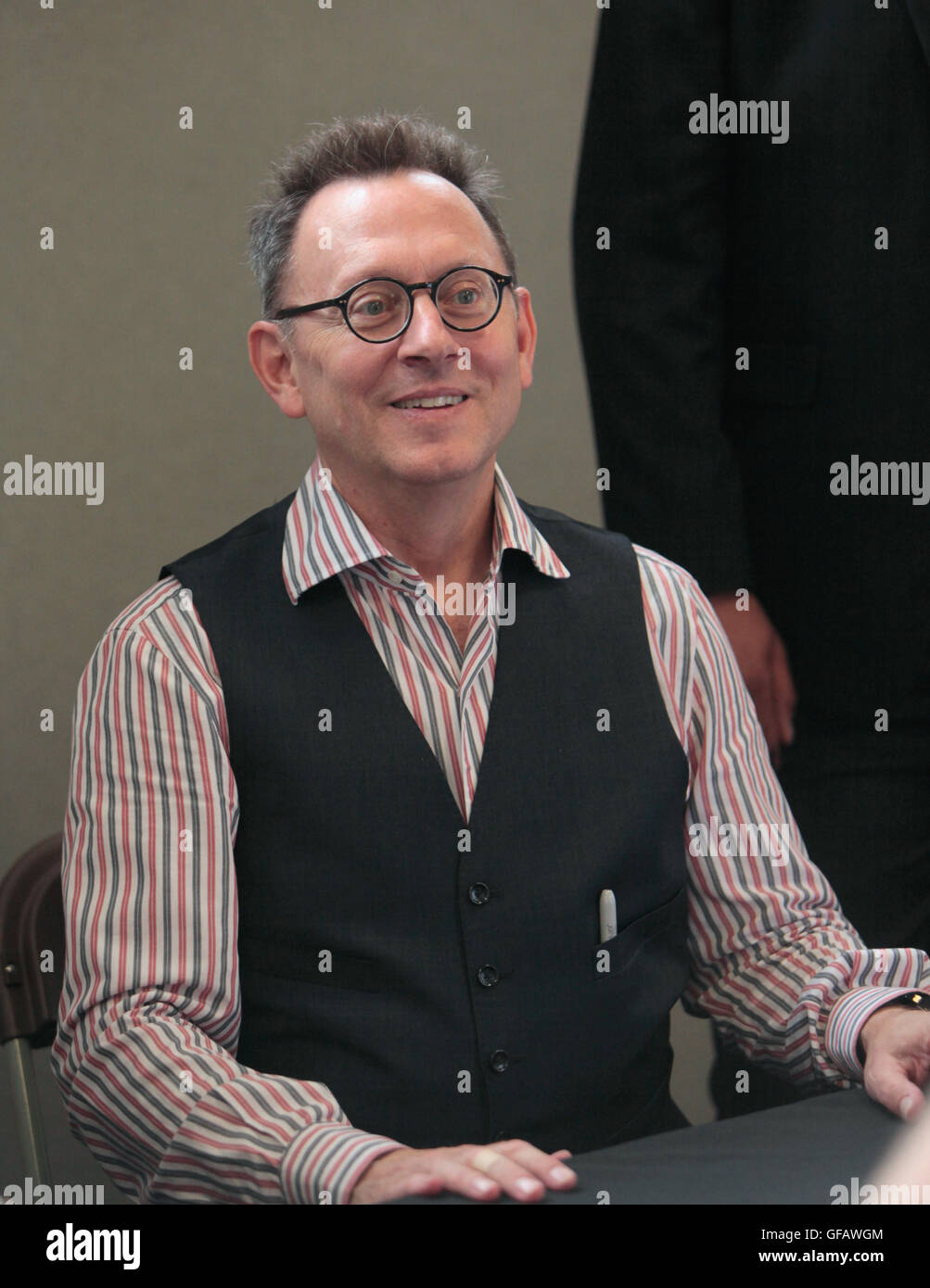 London Uk 30 July 16 Ameican Actor Michael Emerson Best Known For His Role As Serial Killer William Hinks On The Practice Benjamin Linus On Lost Zep Hidle In The First Saw At The London
