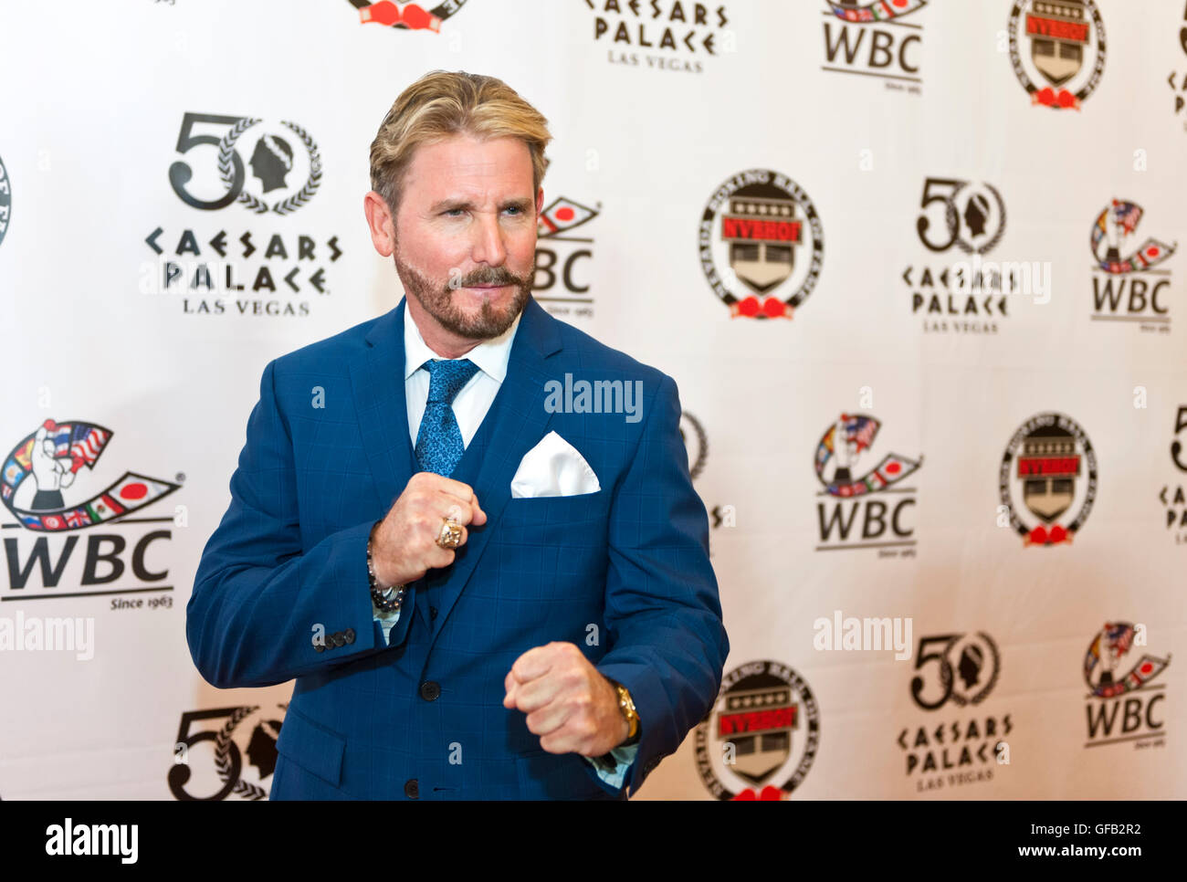 Caesars Palace, Las Vegas, Nevada, USA. 30th July, 2016. James 'Smitty' Smith Boxing Commentator and Host of In The Corner TV show on the red carpetat the 4th Annual Nevada Boxing Hall of Fame Induction Ceremony Credit:  Ken Howard/Alamy Live News Stock Photo