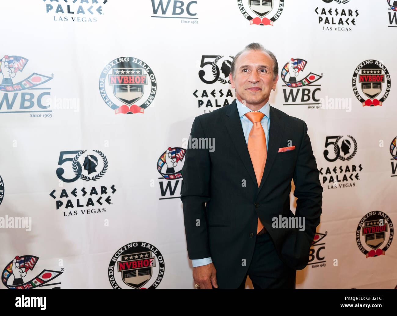 Caesars Palace, Las Vegas, Nevada, USA. 30th July, 2016. Ray 'Boom Boom' Mancini on the red carpet at the 4th Annual Nevada Boxing Hall of Fame Induction Ceremony Credit:  Ken Howard/Alamy Live News Stock Photo