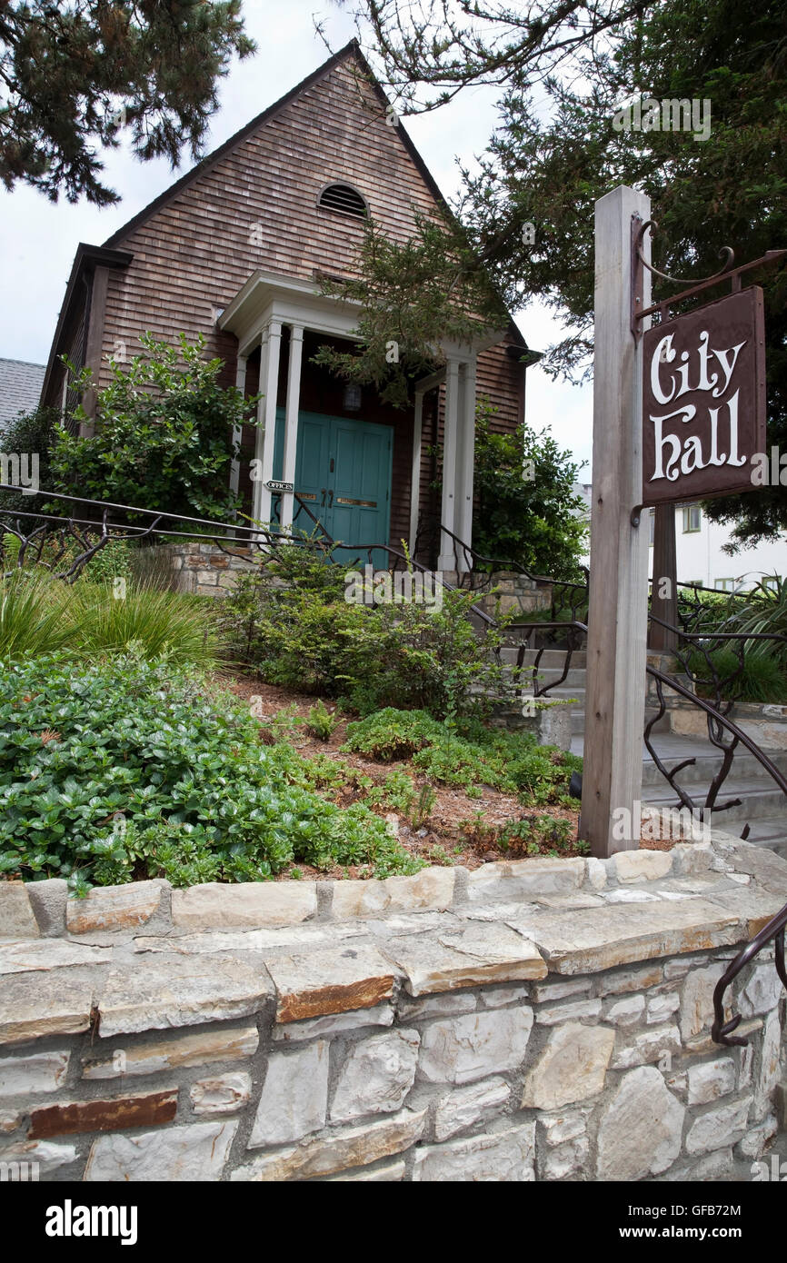 Carmel City Hall, Monterey County Stock Photo Alamy