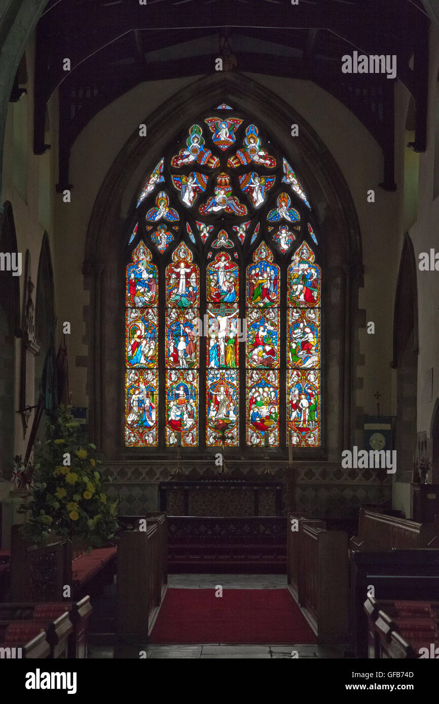 Altar at St Dionysius' Church, Market Harborough Stock Photo