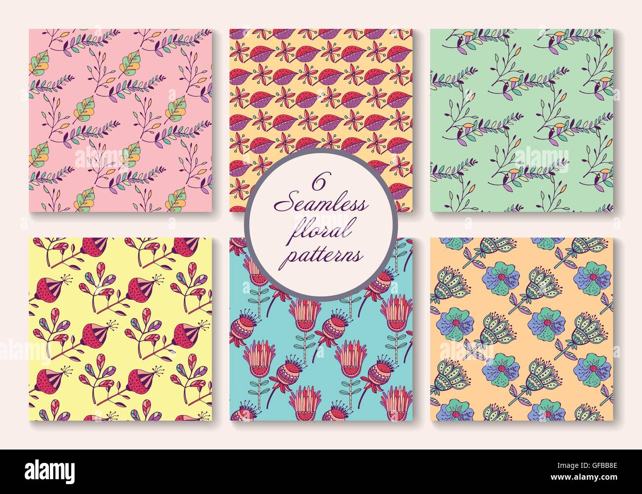seamless floral pattern Stock Vector Image & Art - Alamy