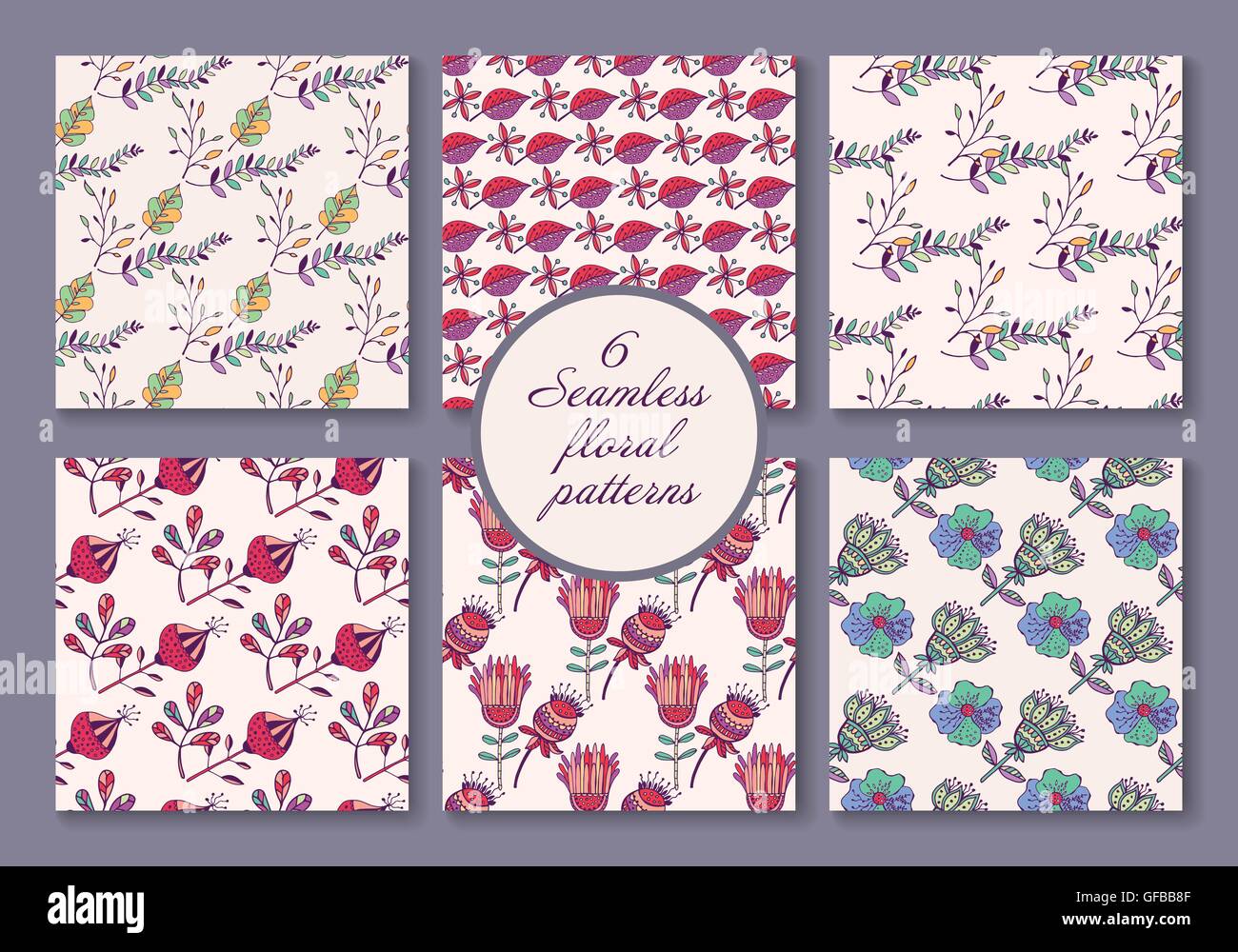 seamless floral pattern Stock Vector Image & Art - Alamy