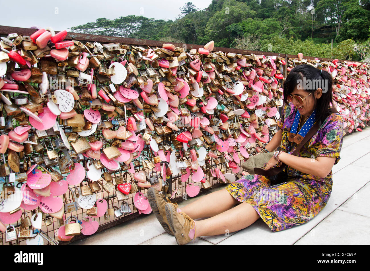 Love Lock - Penang Hill #walkingaround Tote Bag by Ciel Blu - Mobile Prints