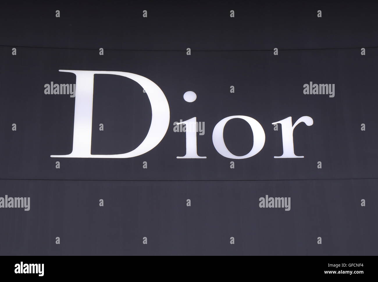 Dior company logo. Christian Dior is a French company which owns the high-fashion  clothing producer and retailer Christian Dior Stock Photo - Alamy