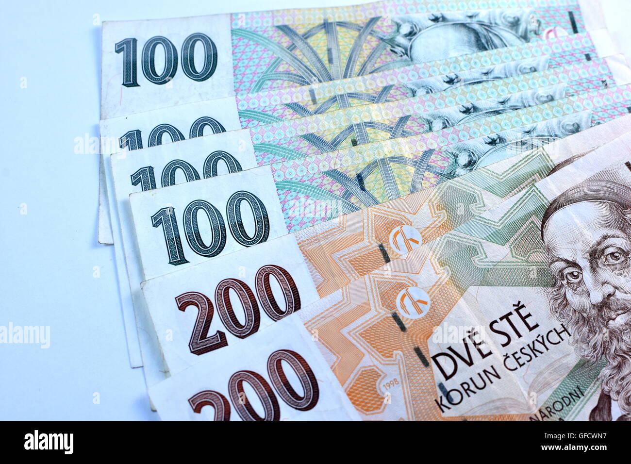 Close up Czech Koruna currency, Czech Republic Stock Photo - Alamy