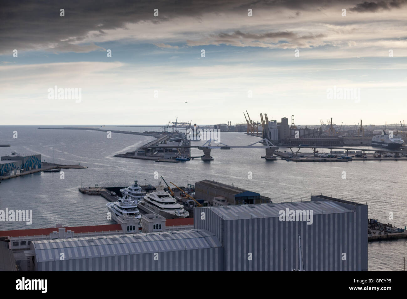 Barcelona port development aerial hi-res stock photography and images ...