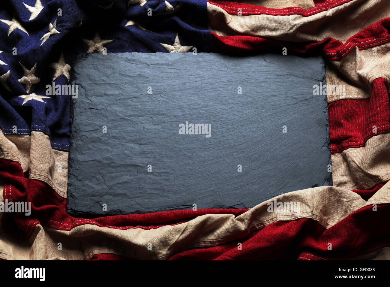 Old American flag background for Memorial Day or 4th of July Stock ...
