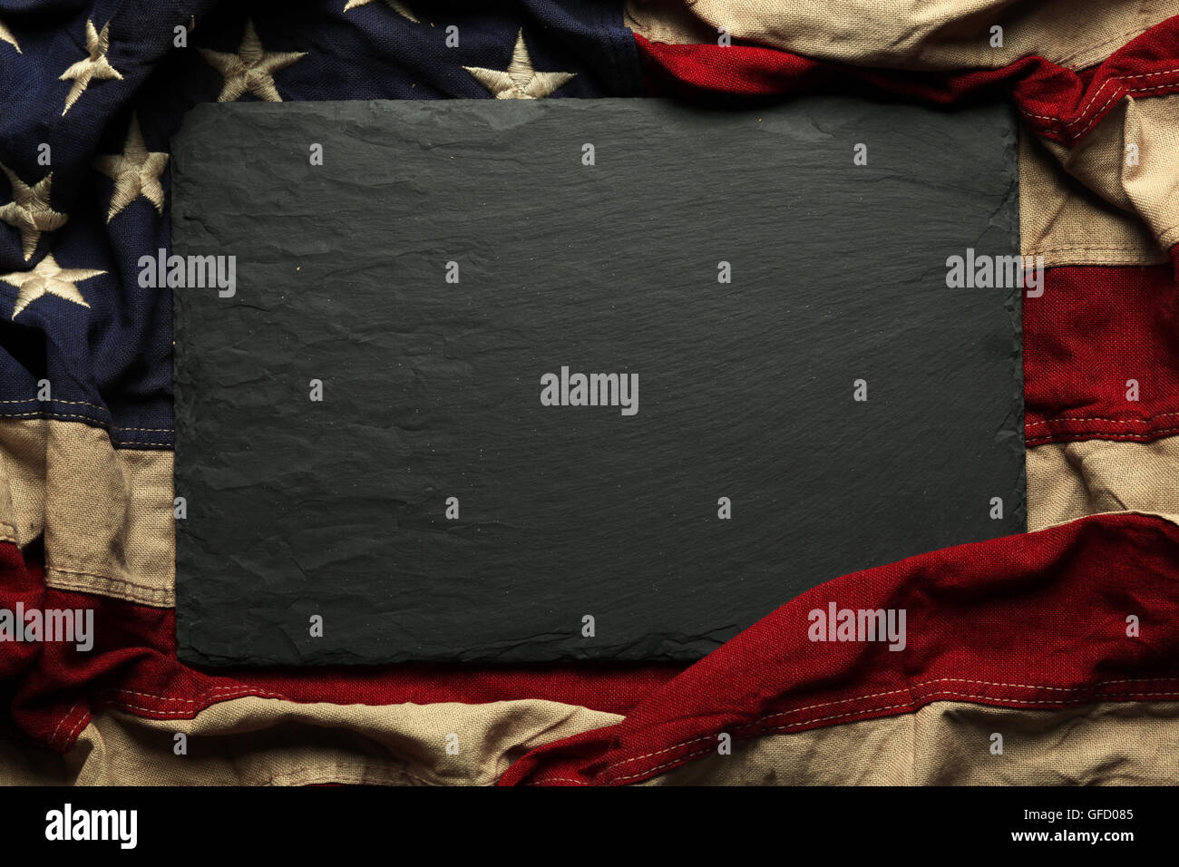 Old American flag background for Memorial Day or 4th of July Stock ...