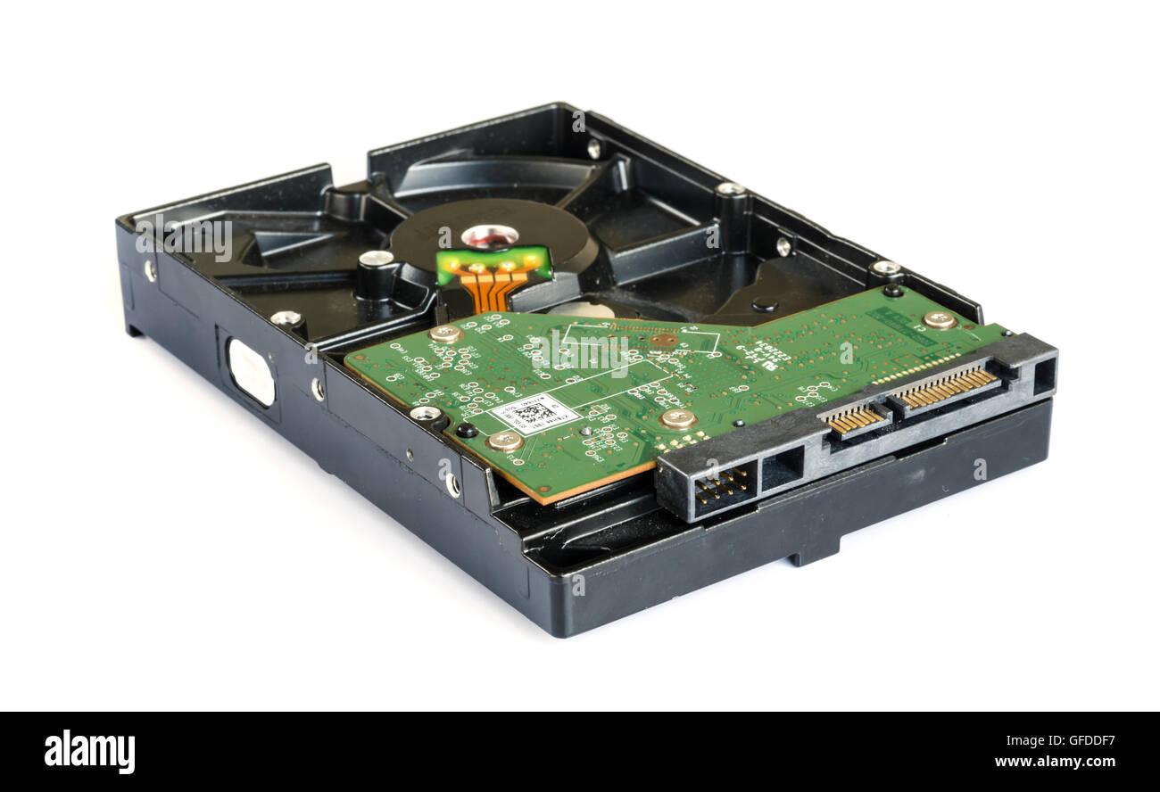 hard disk drive isolated on white background Stock Photo - Alamy