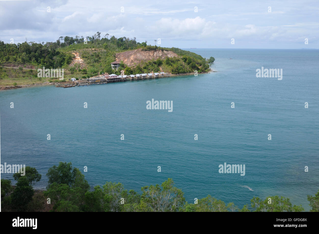 Cove in Batam on the South China Sea Stock Photo