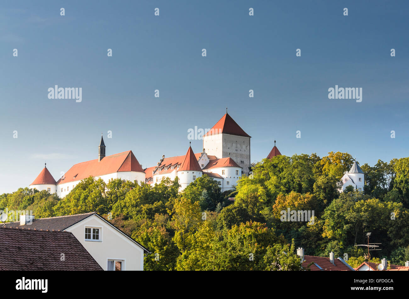 Wörth an der Donau: Castle, Germany, Bayern, Bavaria, Oberpfalz, Upper Palatinate Stock Photo
