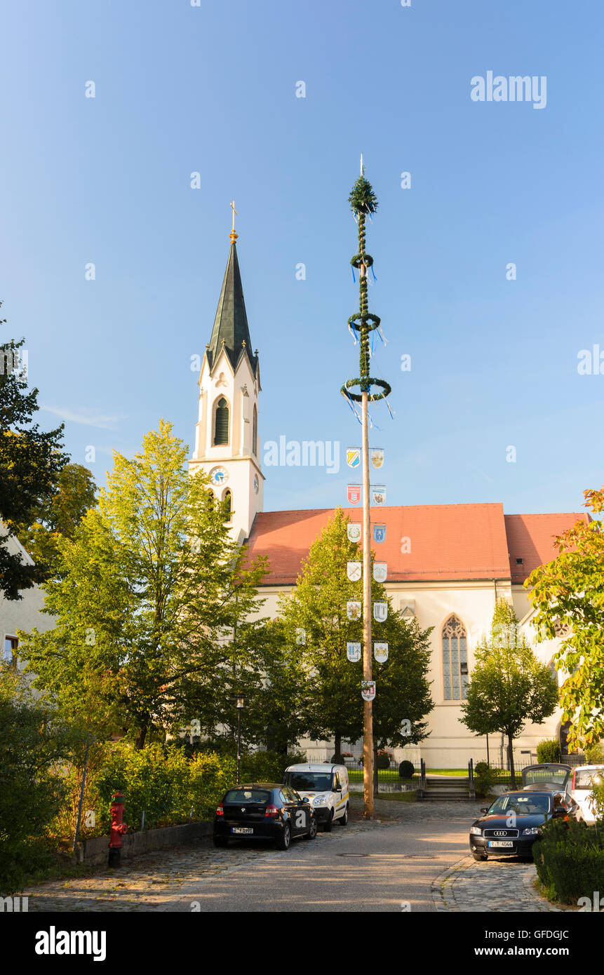 Wörth an der Donau: church in Hofdorf, Germany, Bayern, Bavaria, Oberpfalz, Upper Palatinate Stock Photo