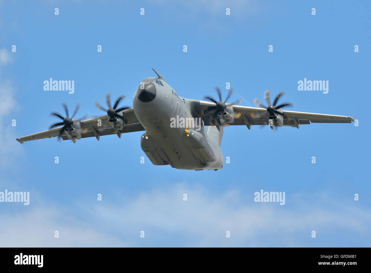 Airbus displayed its A400M Atlas at the Farnborough International Airshow 2016 Stock Photo