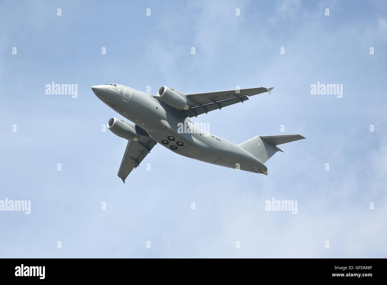 Antonov AN-178 at the Farnborough International Airshow 2016 Stock Photo