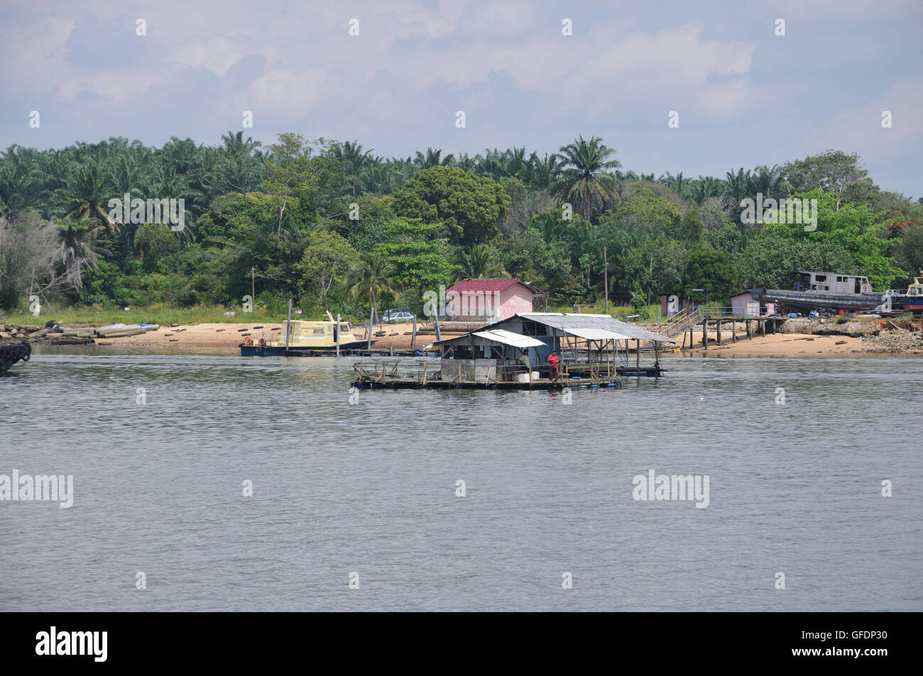 Straits Of Johor Malaysia Stock Photo Alamy