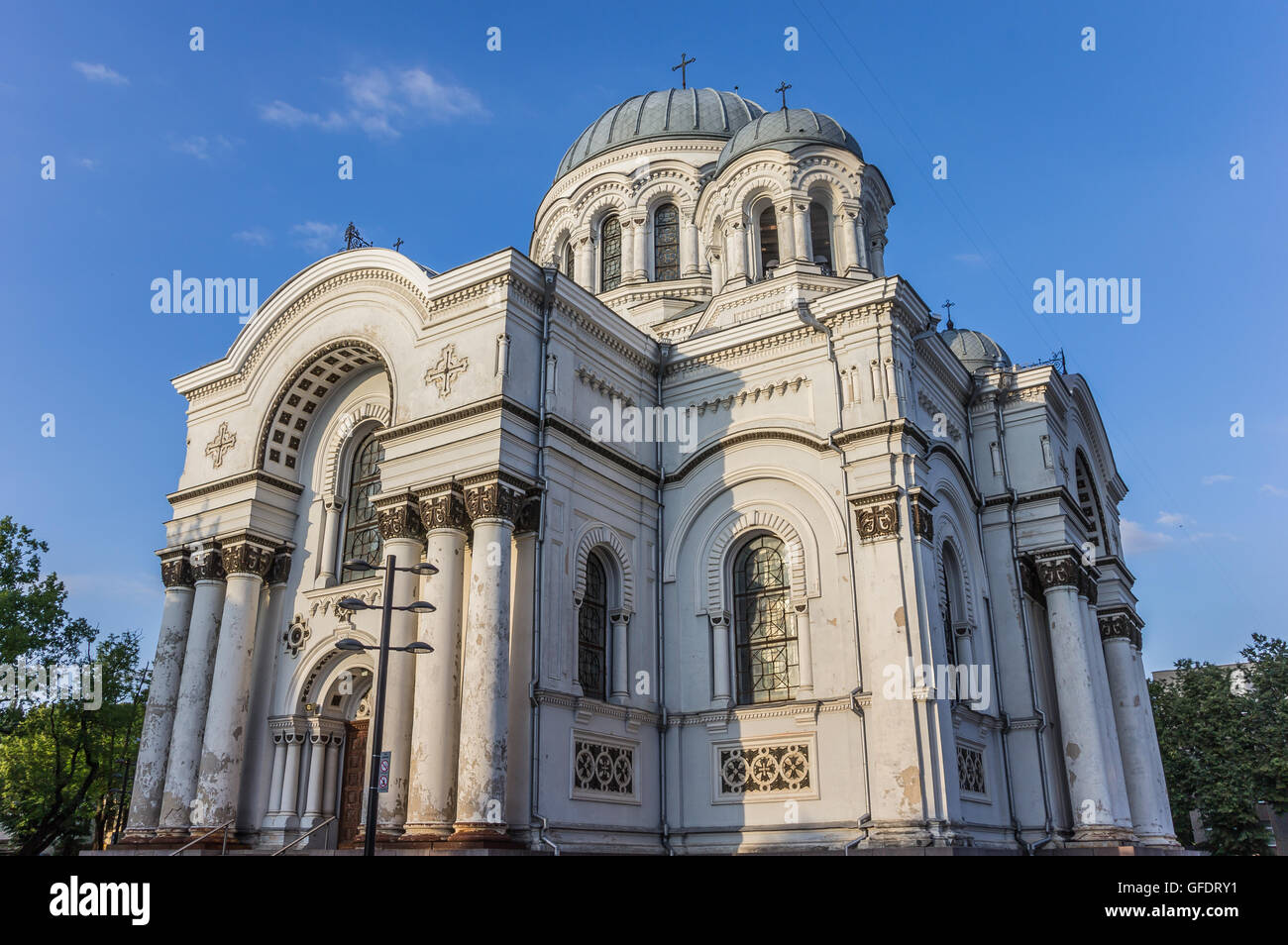The St. Michael the Archangel church in Kaunas, Lithuania Stock Photo