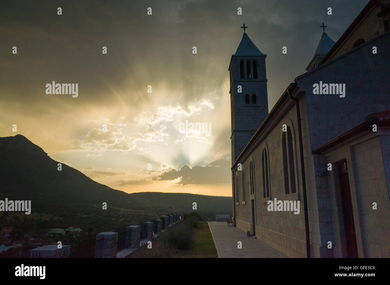 Church Cetina Croatia Stock Photo - Alamy