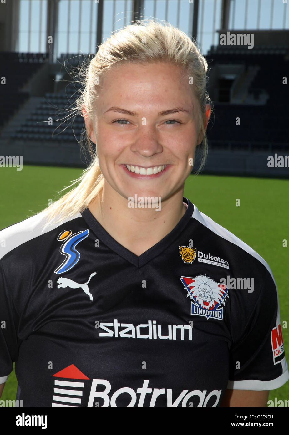 FRIDOLINA ROLFÖ Swedish football player in National team Stock Photo