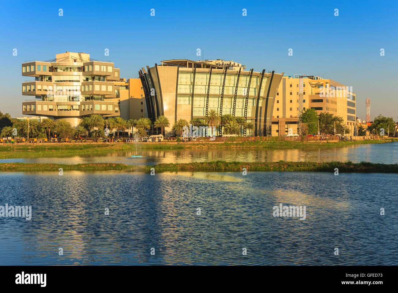 Bagmane Tech Park or India Silicon Valley, Bangalore Stock Photo