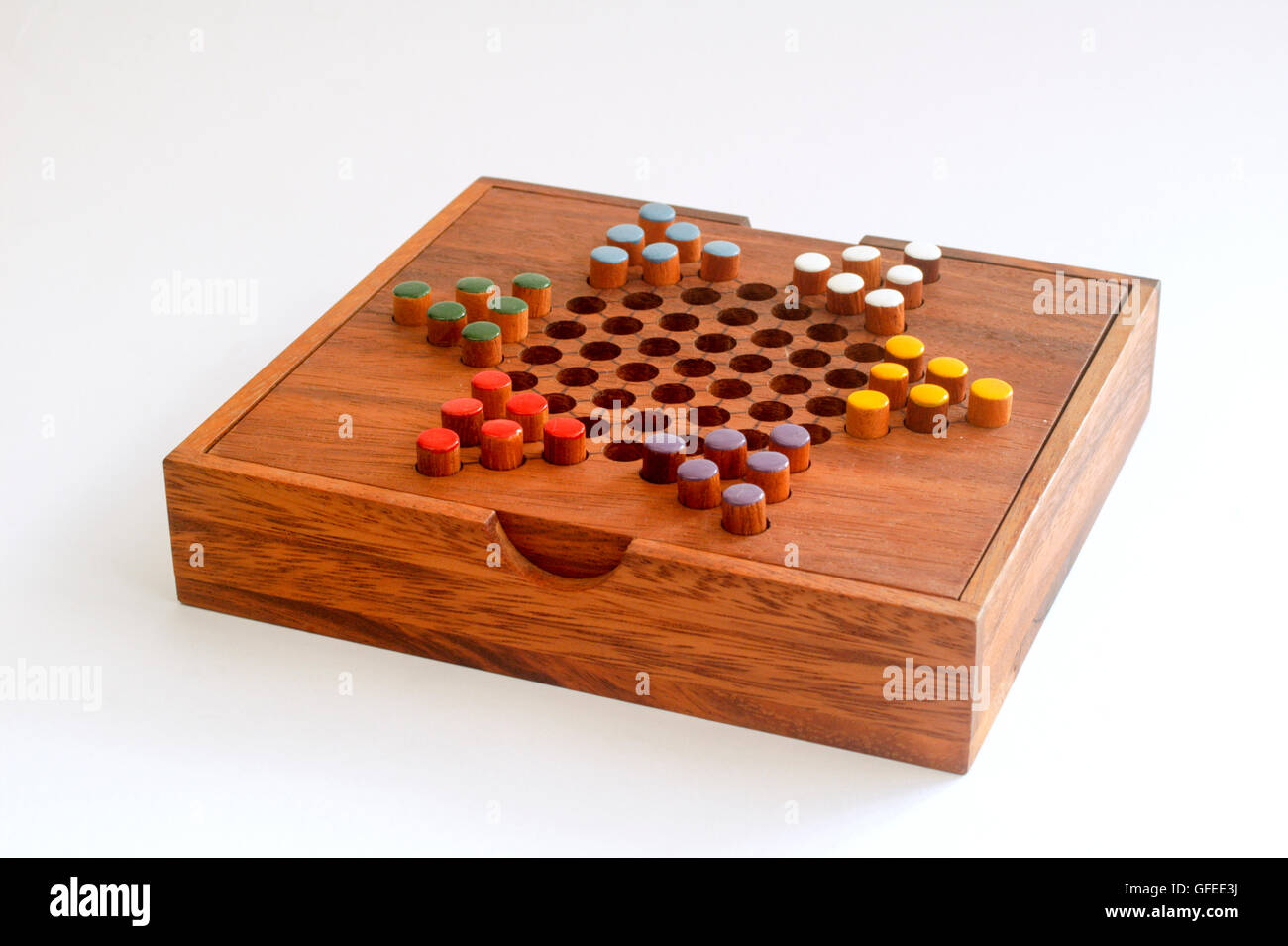 chinese checkers wooden pegs