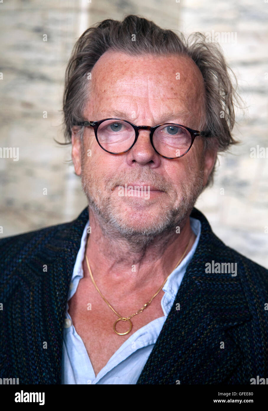 KRISTER HENRIKSSON  Swedsih actor known as Curt Wallander in the Swedish movies with the Swedish Police in Ystad Stock Photo