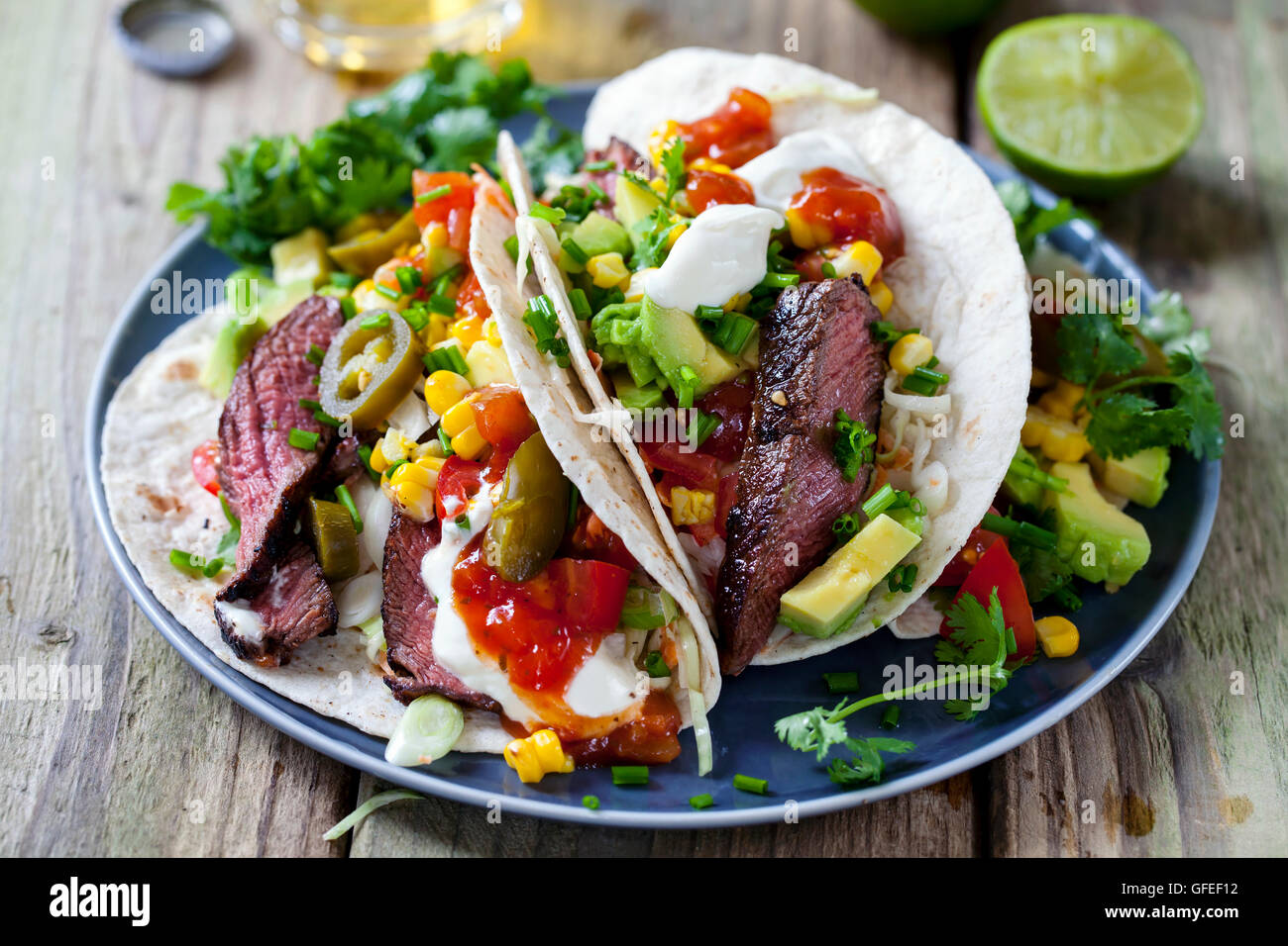 Steak tacos hires stock photography and images Alamy