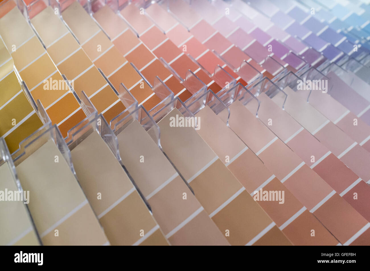 Rows and columns of color swatches for use as background Stock Photo ...