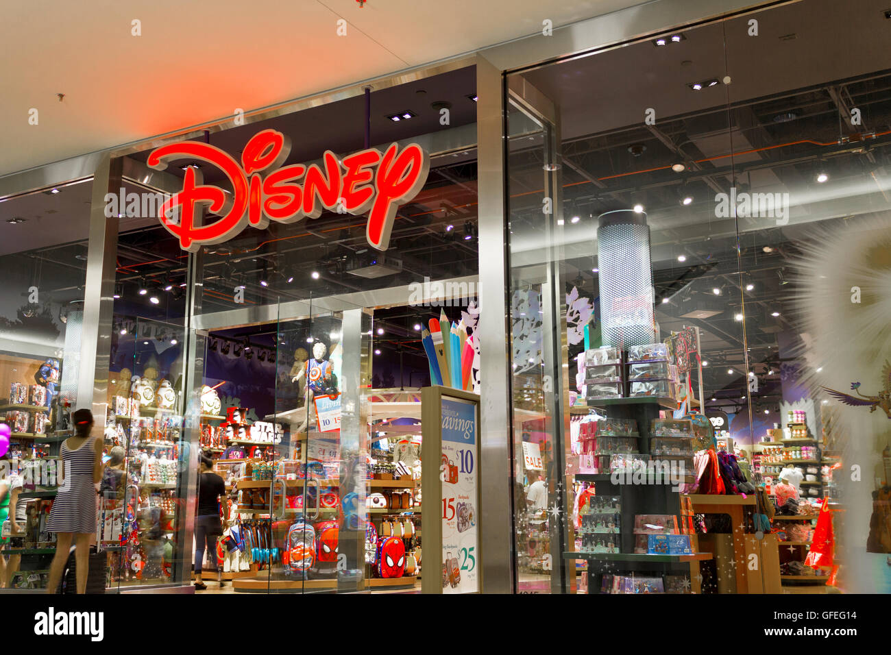 Las Vegas - Circa July 2016: Disney Store Retail Mall Location. Disney Store is the Official Site for Disney Shopping V Stock Photo