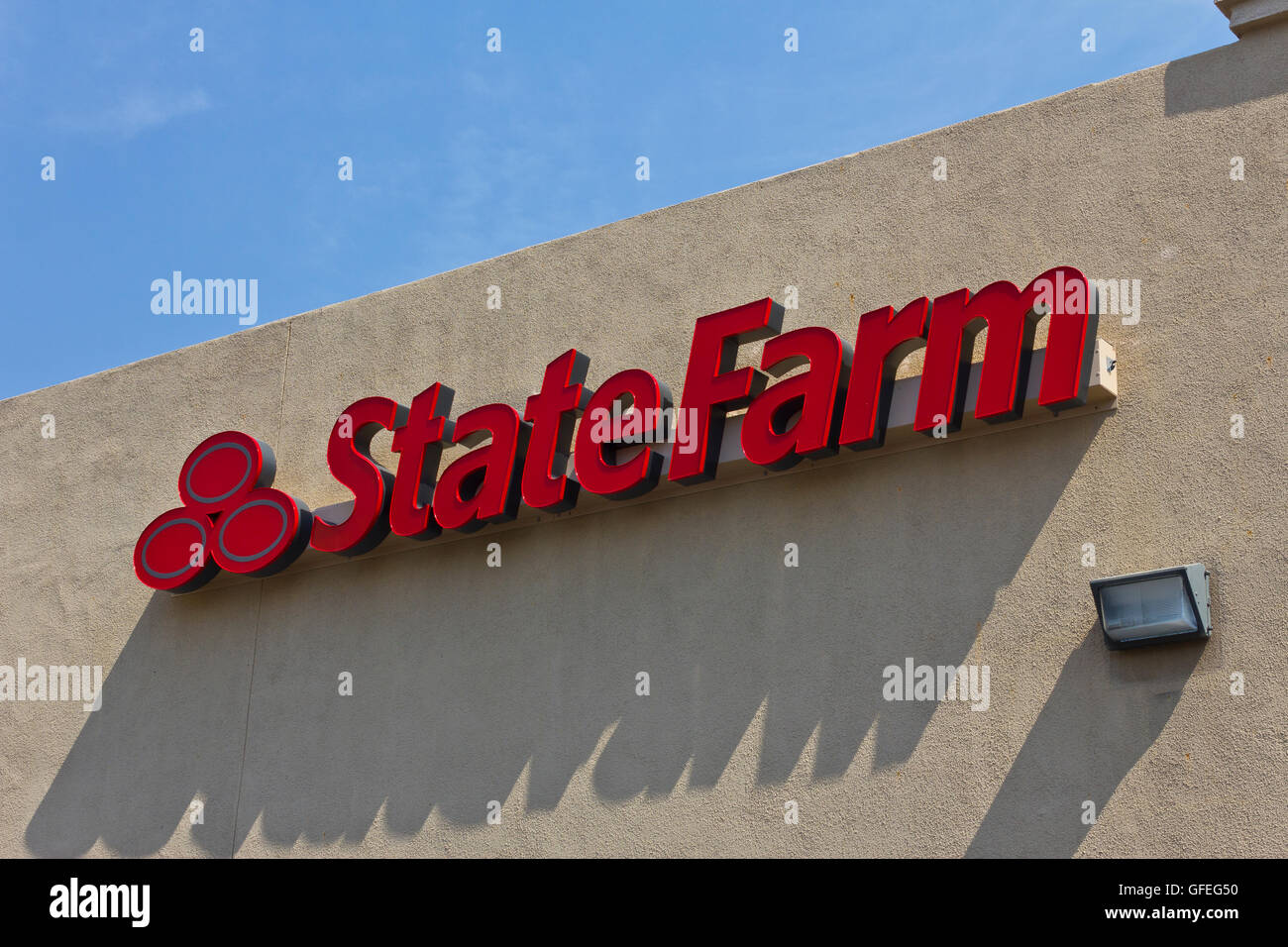 Las Vegas - Circa July 2016: State Farm Insurance Consumer Location. State Farm Offers Insurance and Financial Services I Stock Photo