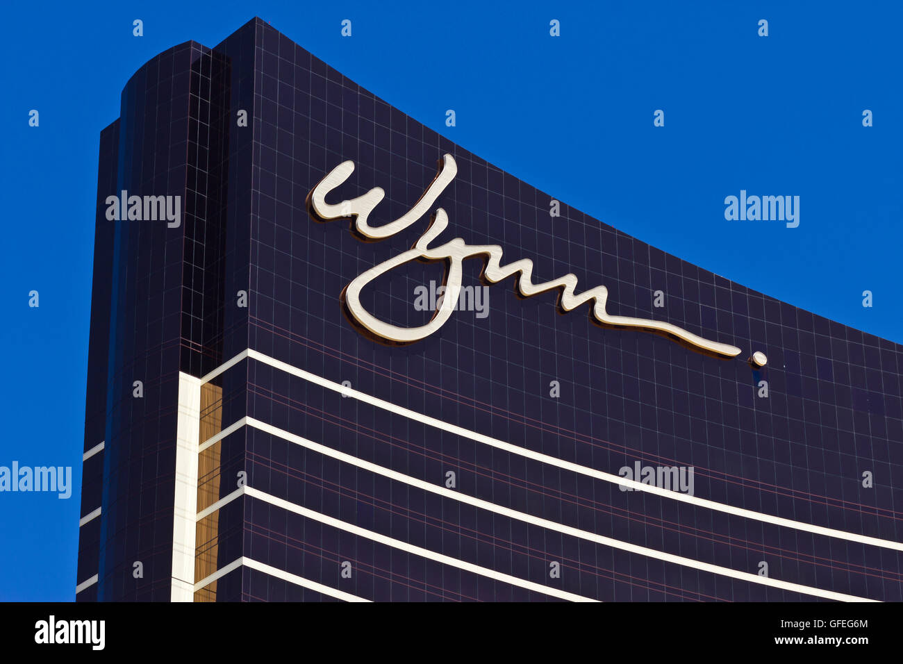 Las Vegas - Circa July 2016: The Wynn Las Vegas on the Strip. This is the flagship property of Wynn Resorts Limited II Stock Photo