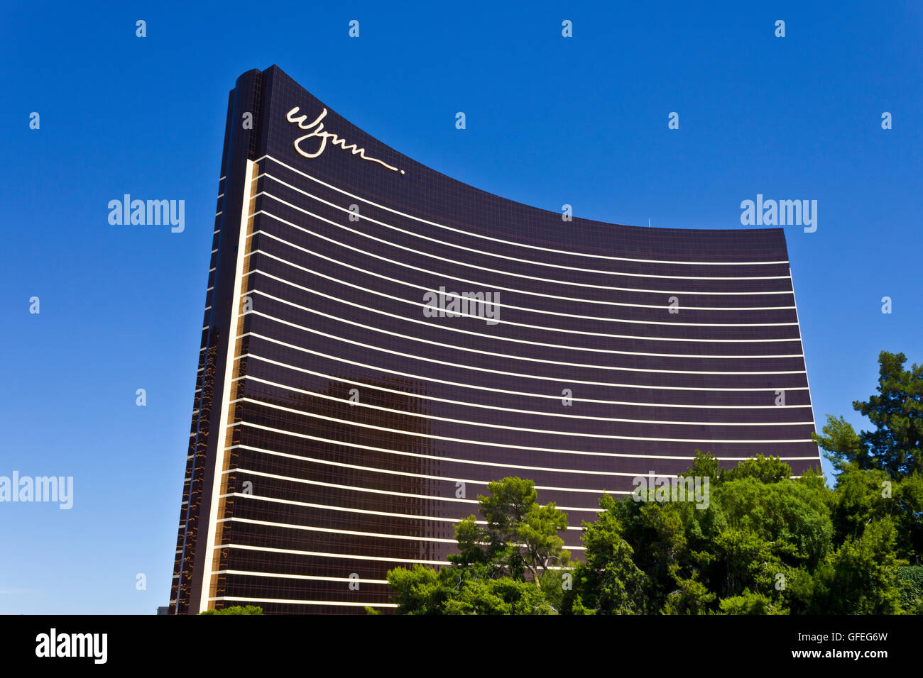 Las Vegas - Circa July 2016: The Wynn Las Vegas on the Strip. This is the flagship property of Wynn Resorts Limited III Stock Photo