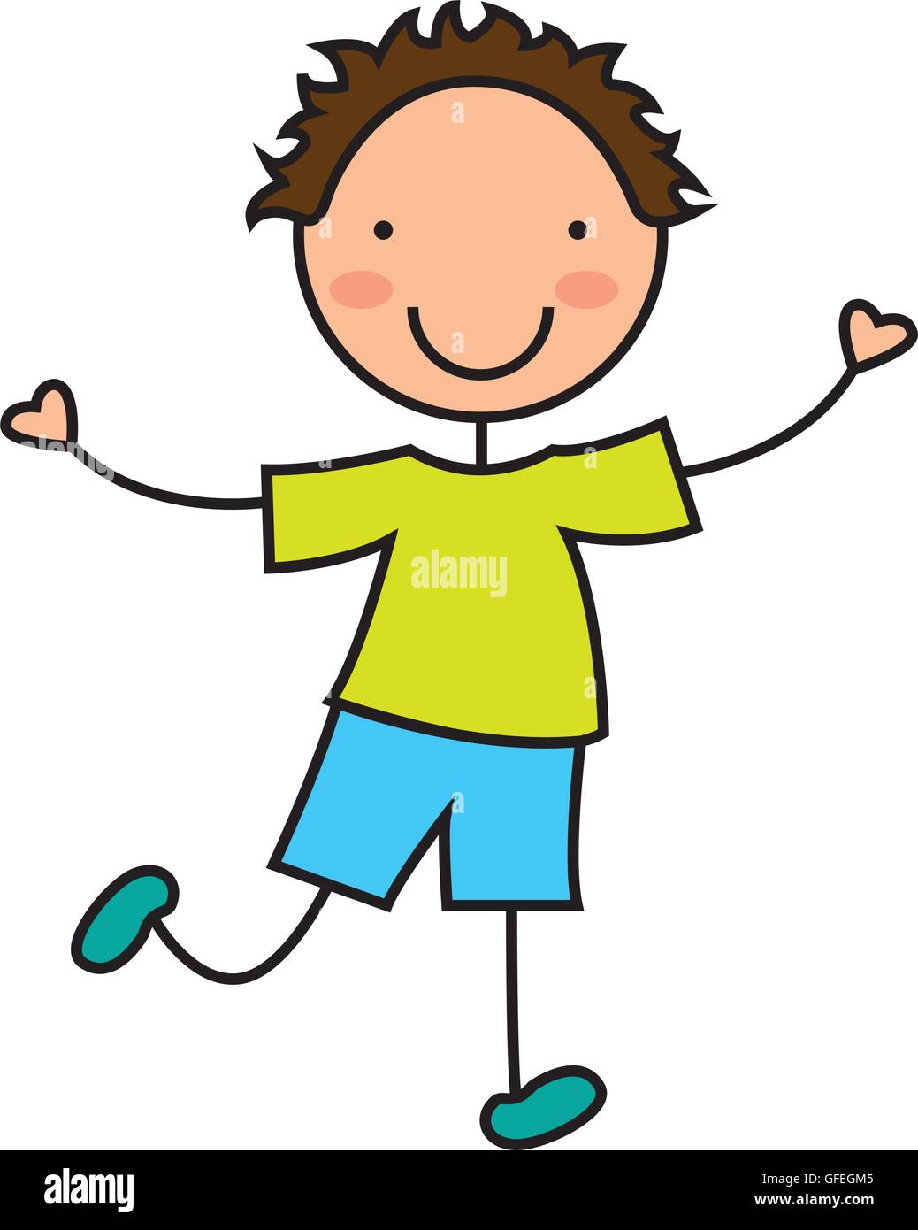 Little Boy Smile Icon Stock Vector Image & Art - Alamy