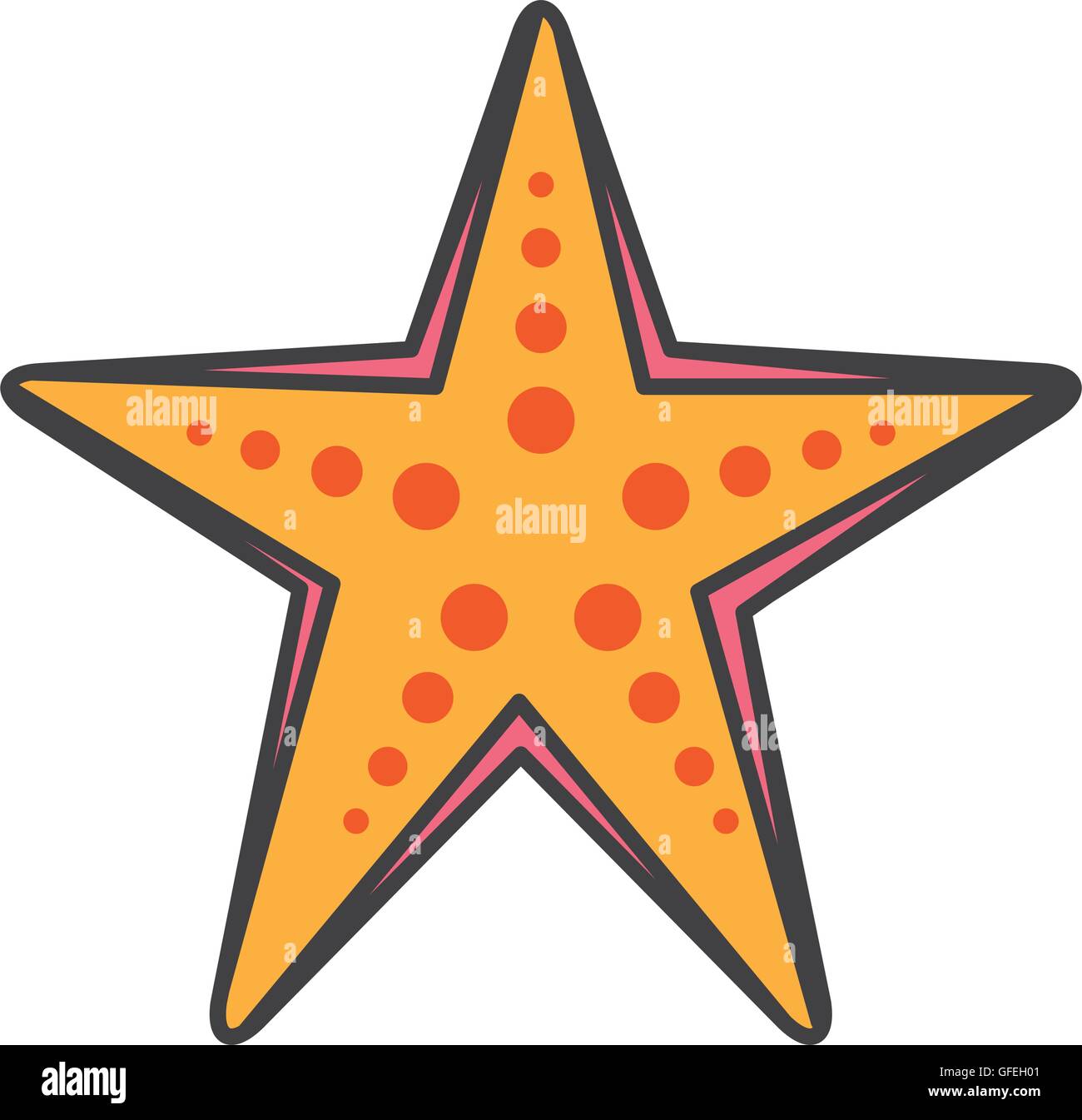 starfish sea cute icon Stock Vector Image & Art - Alamy