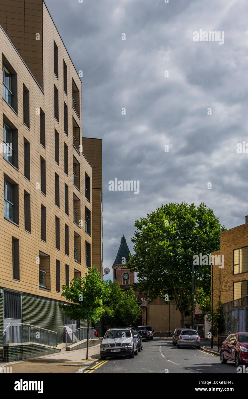 New apartment blocks built in Lingham Street, Brixton, south London