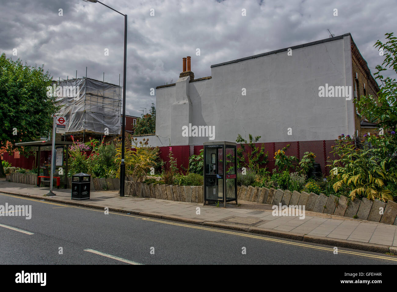 The Edible Bus Stop on Landor Road, Stockwell, south London amazing