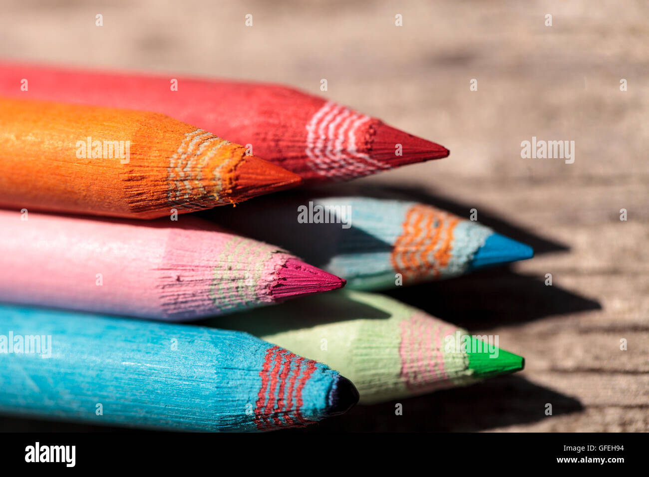 Pink colored pencils hires stock photography and images Alamy