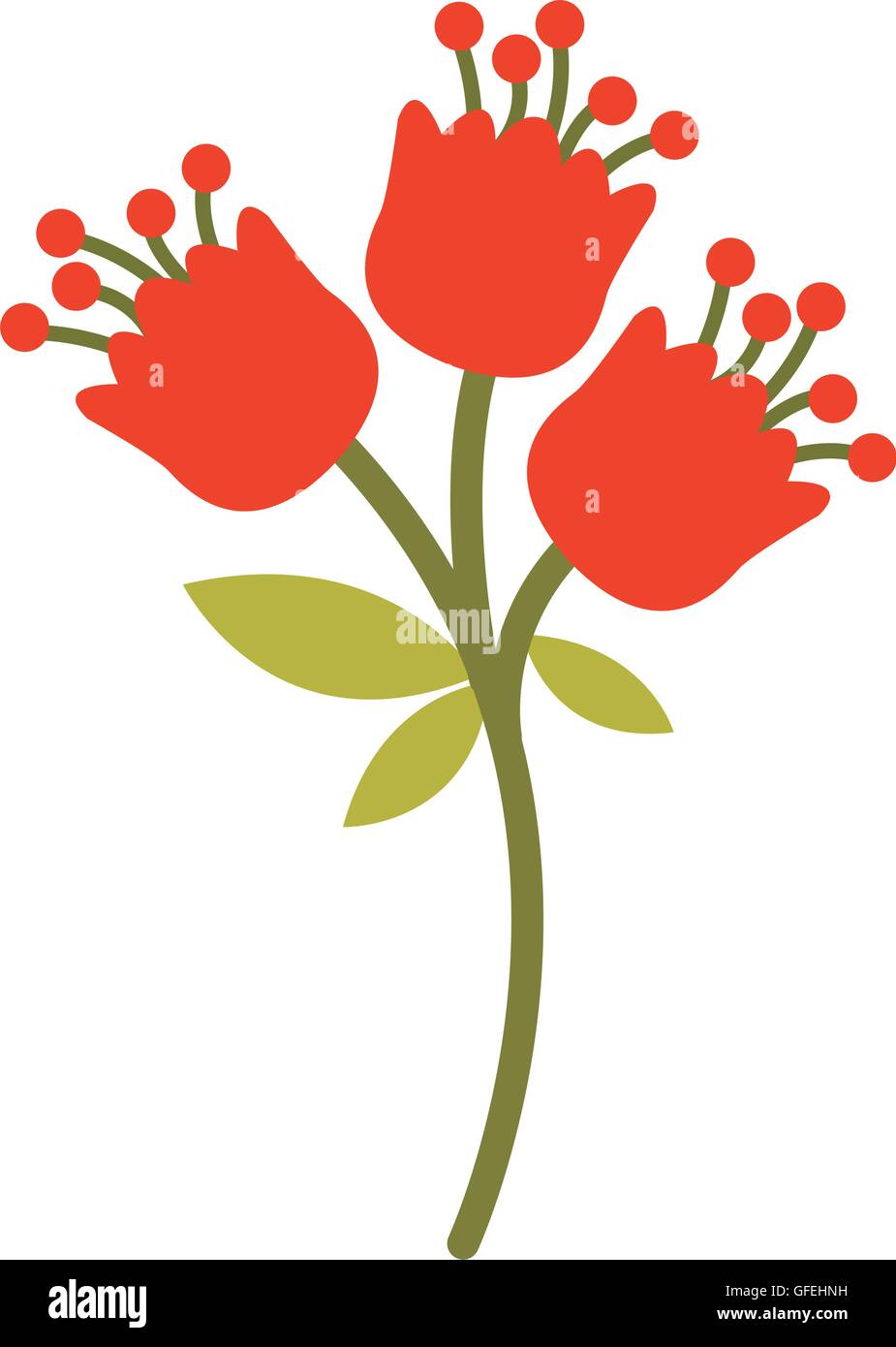 flower floral nature icon Stock Vector Image & Art - Alamy