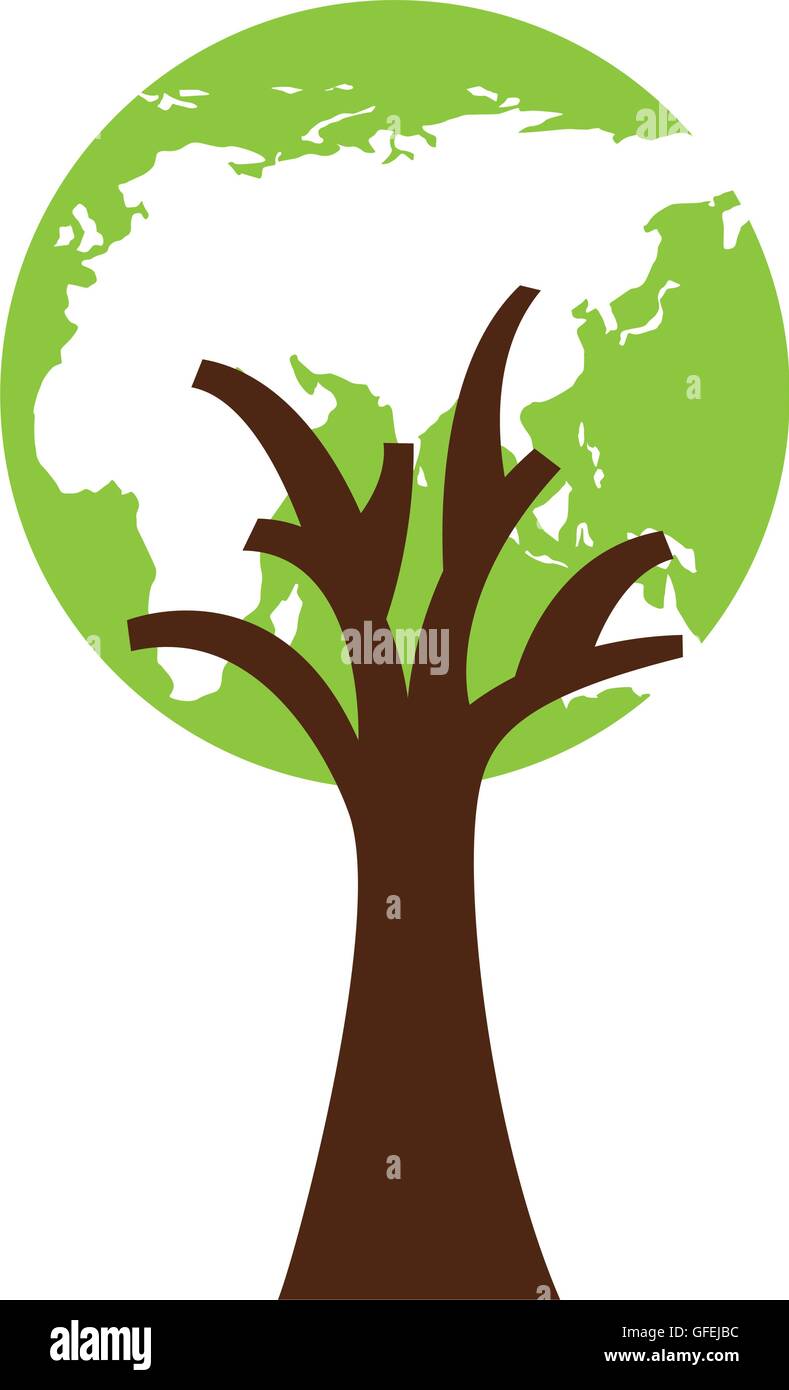 tree plant eco icon Stock Vector Image & Art - Alamy