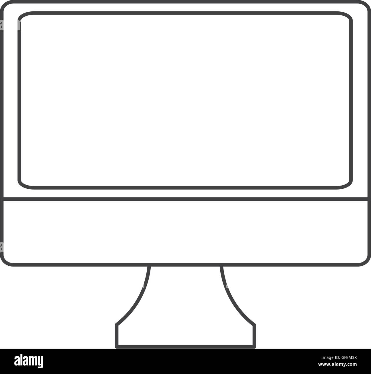 simple computer icon Stock Vector Image & Art - Alamy