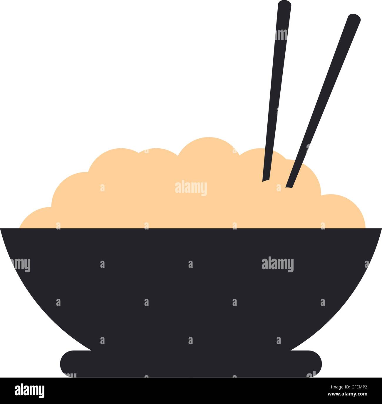 rice bowl icon Stock Vector Image & Art Alamy