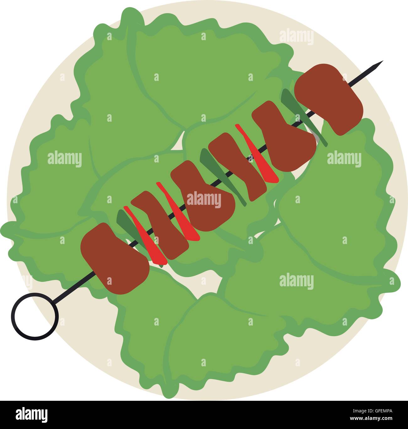 meat skewer icon Stock Vector Image & Art - Alamy